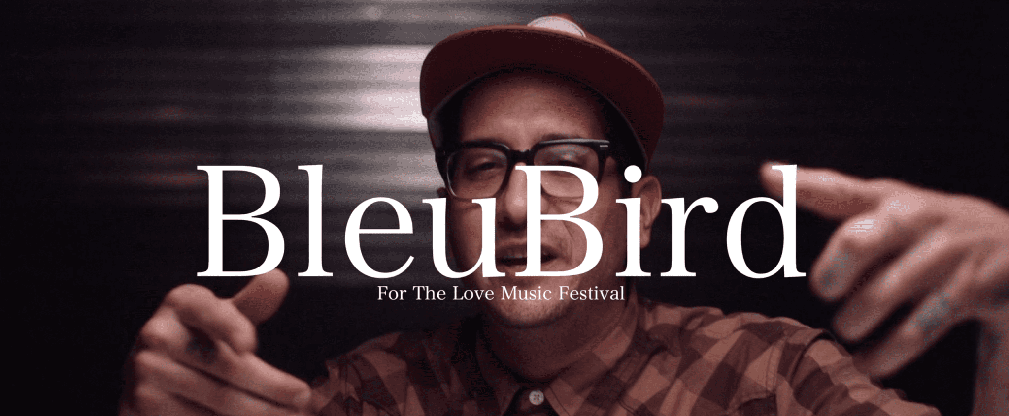Ad for For The Love Music Festival, featuring Bleu Bird