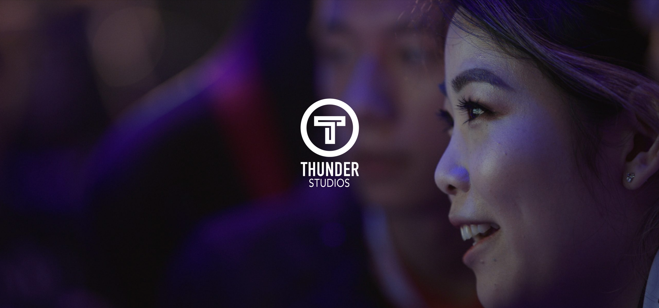IU C&I Studios Page White Thunder Studios logo with oriental woman in background