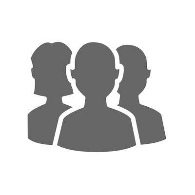 marketing audience and targeting Audience icon with three people