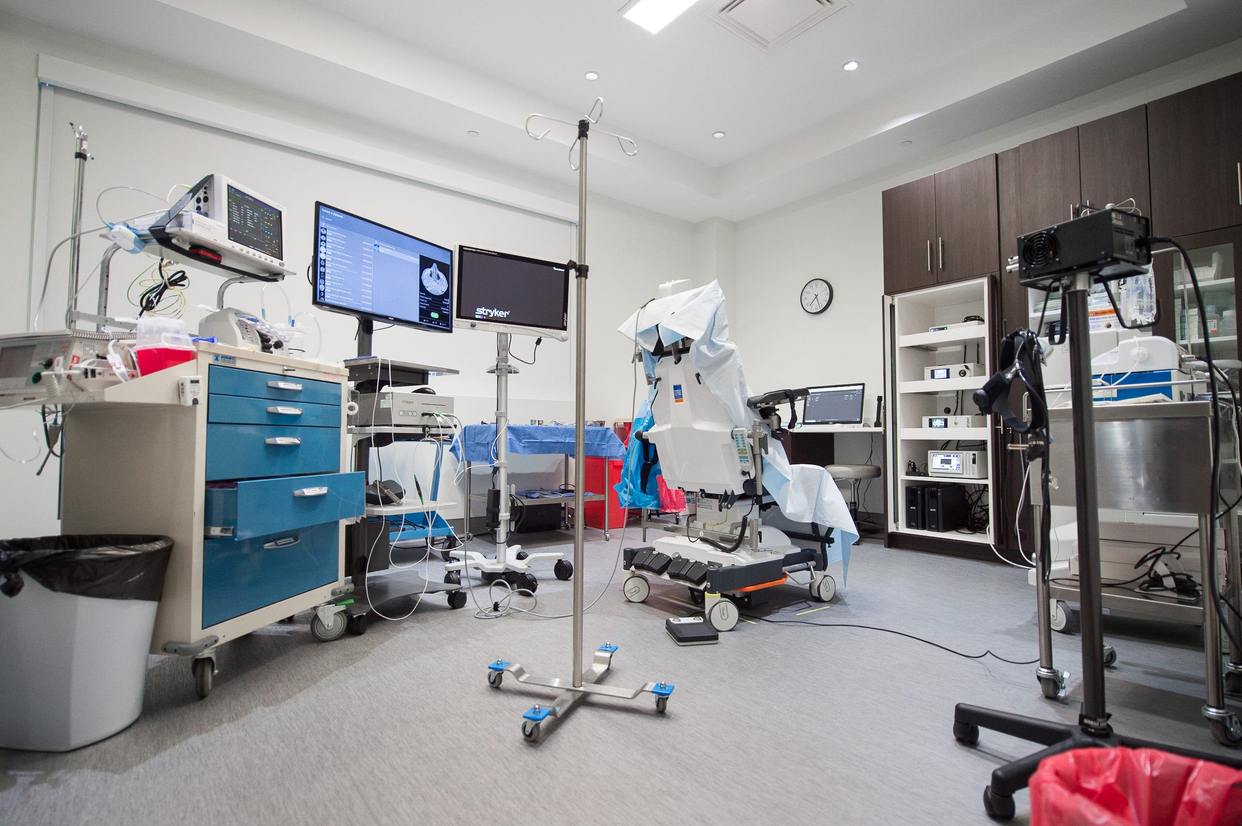 South Florida Sinus and Allergy Center Treatment room with equipment and chair