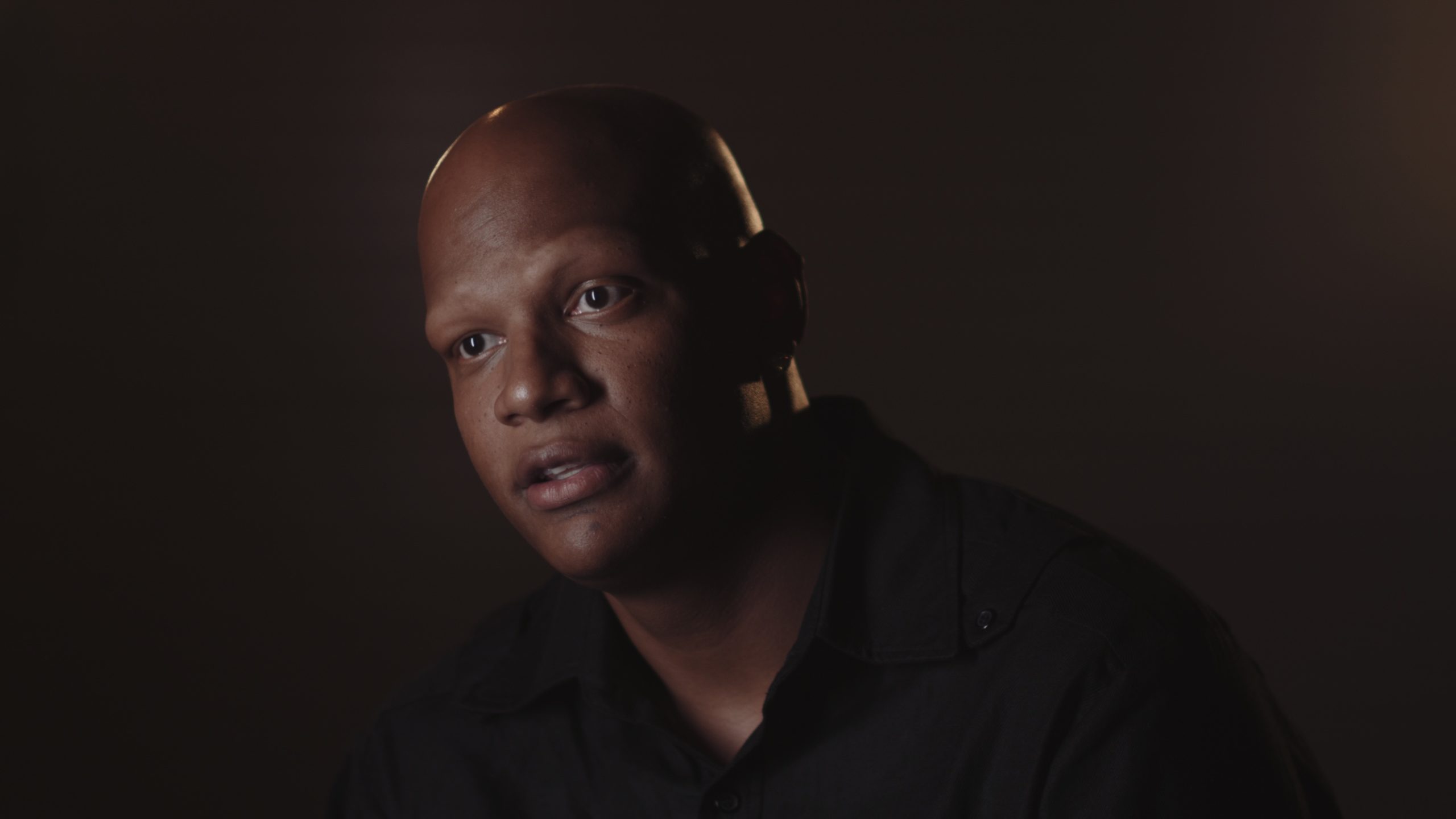 Video Documentary on Charlie Villanueva What is alopecia African American man wearing a black shirt