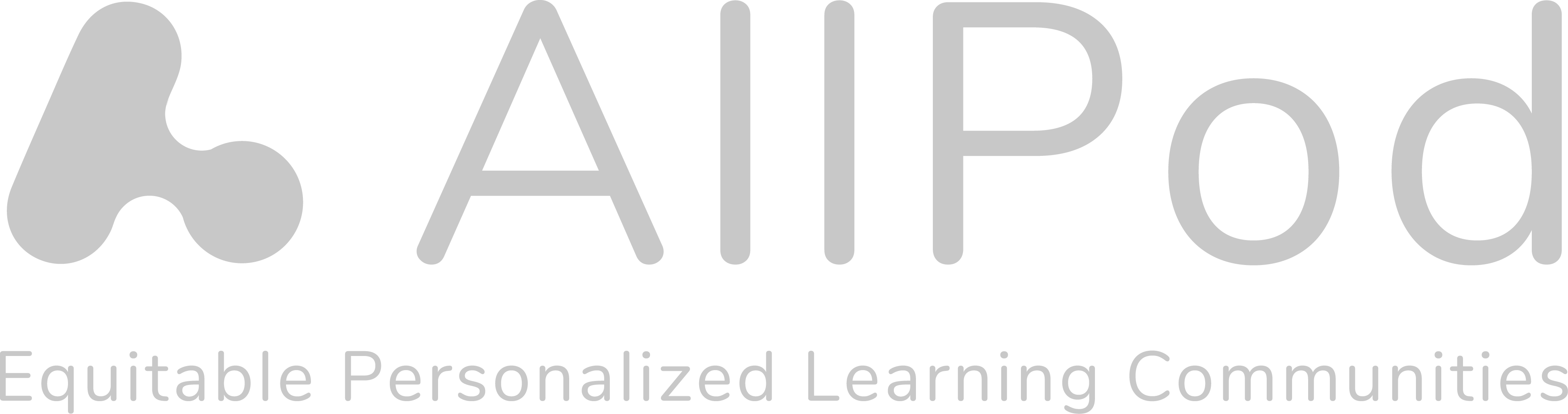 Gray AllPod Equitable Personalized Learning Communities logo