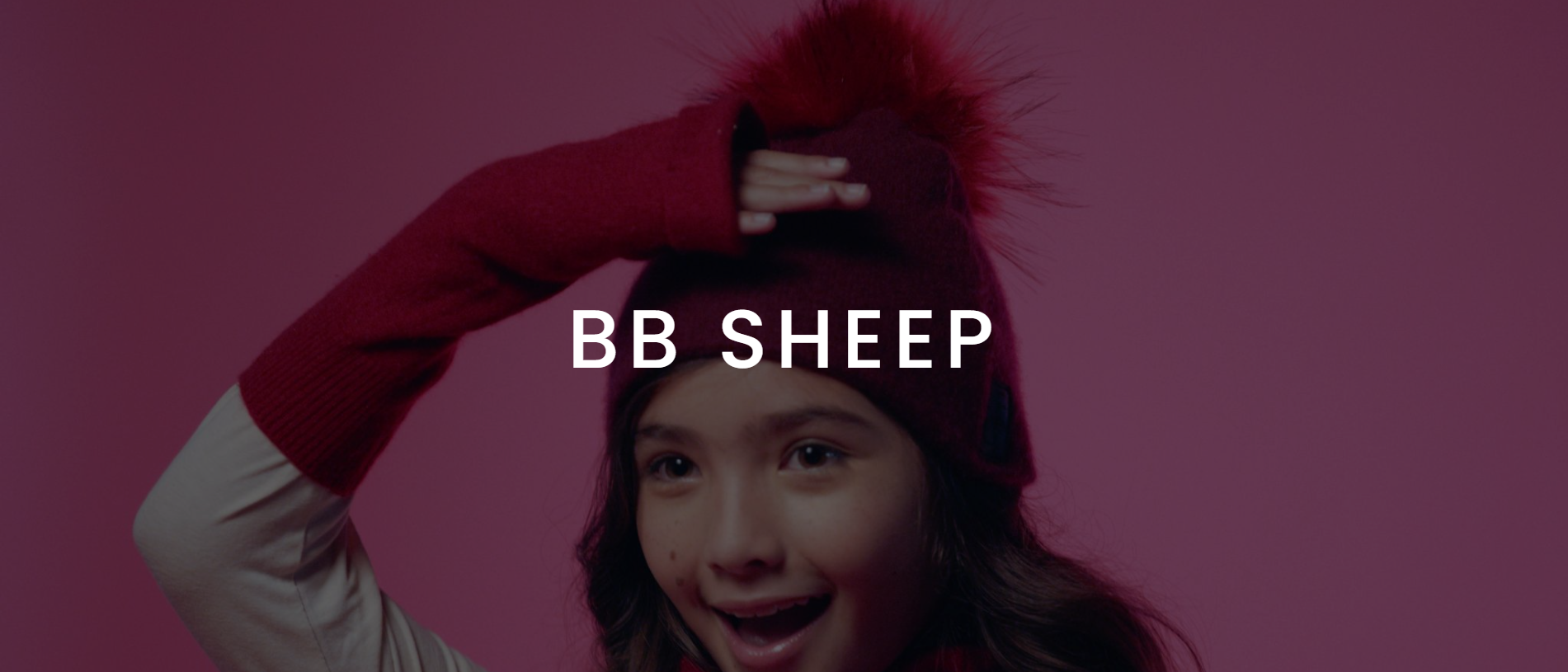 IU White BB Sheep logo on dimmed background of girl model wearing red head band and hand sleeves on pink background Featured Image