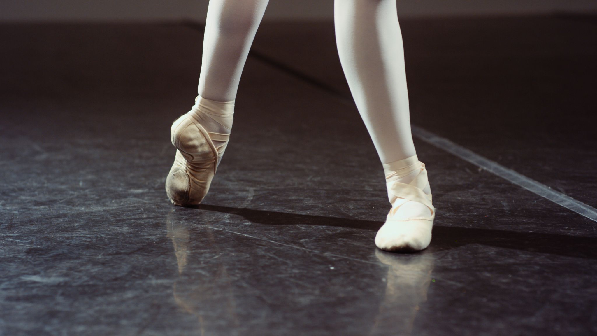 Pretty Vulgar Ballerina Closeup of the ballet shoes