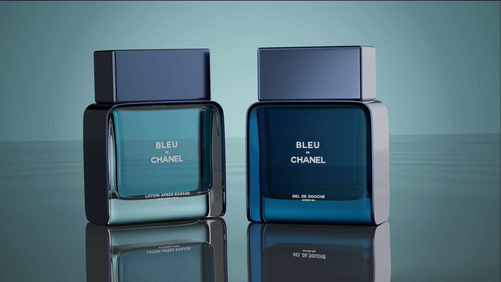 Tips for Animating Your Promotional Video Two Bleu De Chanel bottles on display