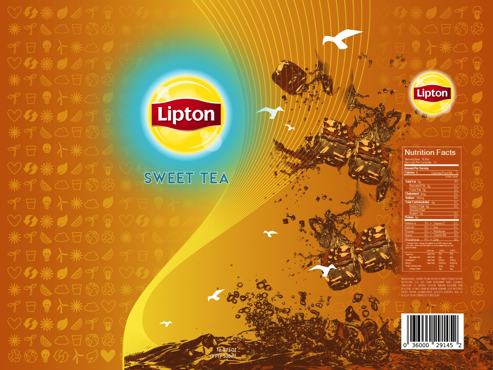 Lipton Iced Tea label