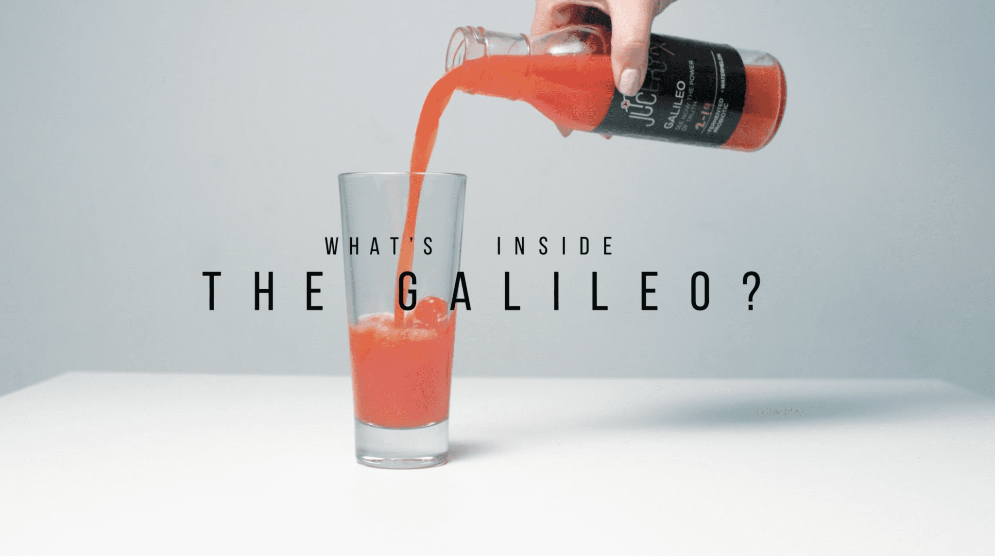 IU C&I Studios Page Filtered What's Inside the Galileo Orange colored juice being poured into a glass